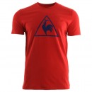 Le Coq Sportif Abrito Tee Ss M Pur Rouge Rouge T-Shirts Manches Courtes Homme Pas Chere